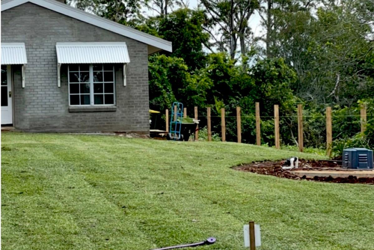 New turf across a full front yard